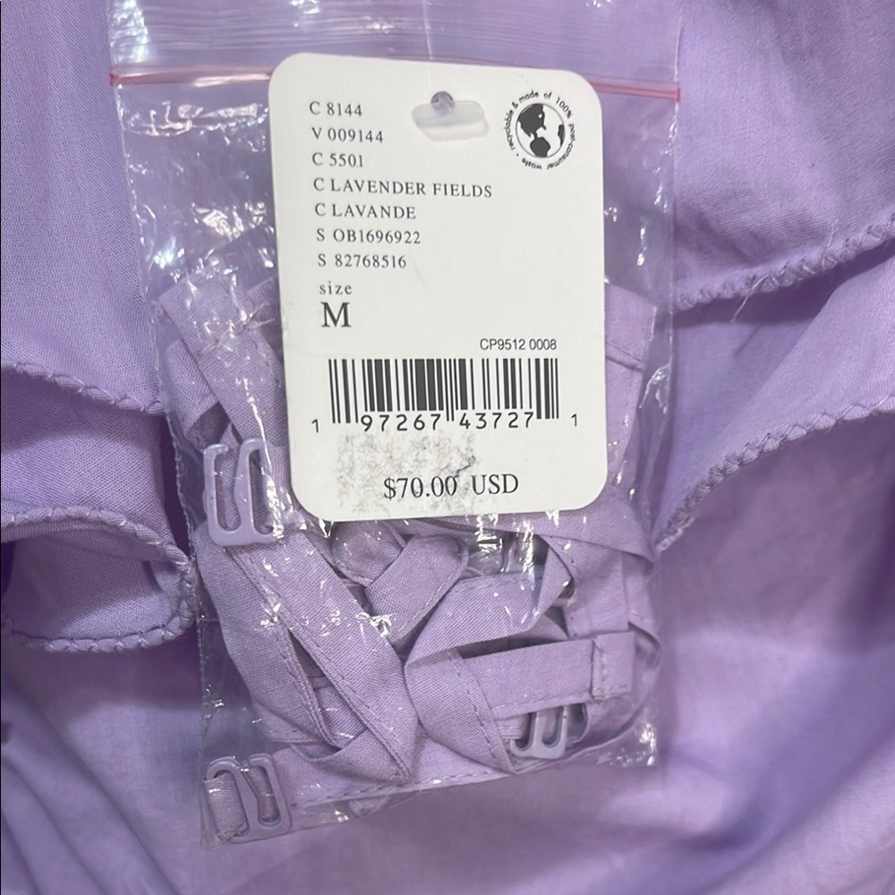 Free People Have A Thing For You Mini Dress detachable Straps Purple Size M NWT - Picture 8 of 10